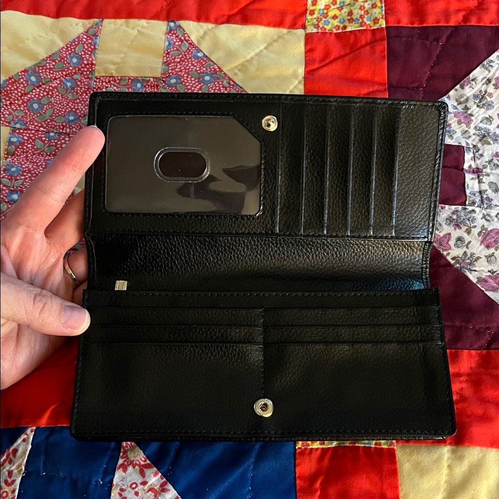 LAVEMI Genuine Black Pebbled Leather Wallet - Picture 2 of 16